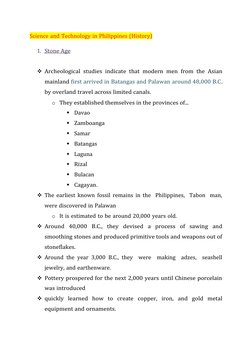 History of Science and Technology in the Philippines | PDF ...