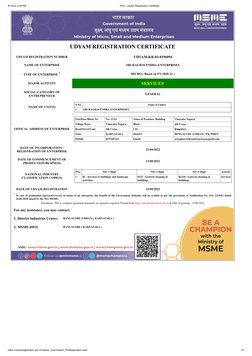 9/15/22, 2:28 PM
Print : Udyam Registration Certificate
https://udyamregistration.gov.in/Udyam_User/Udyam_PrintApplication.as