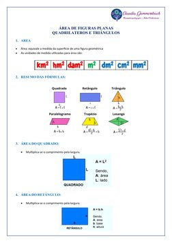 Cálculo de Áreas de Figuras Planas | PDF