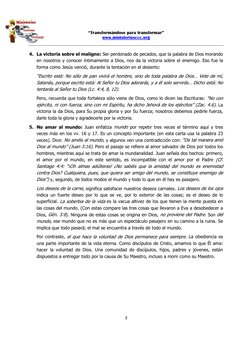 “Transformándose para transformar” 
www.ministeriosccc.org 
 
 
3 
 
4. La victoria sobre el maligno: Ser perdonado de pecado