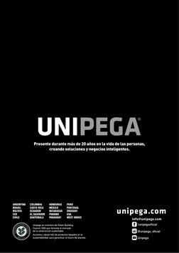 Unipega es miembro del Green Building 
Council, ONG que fomenta el mercado 
de la construcción sustentable.
Acciones y desarr