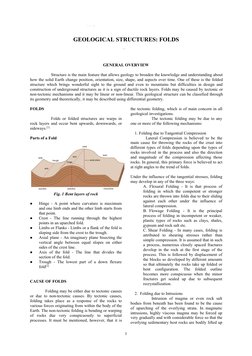 1
CIV0221-3 – Geology for Civil Engineers
Civil Engineering Department
GEOLOGICAL STRUCTURES: FOLDS
Kirsty A. Lorenzo1, Jehn