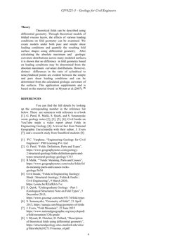 CIV0221-3 – Geology for Civil Engineers
6
Theory
Theoretical folds can be described using
differential geometry. Through theo