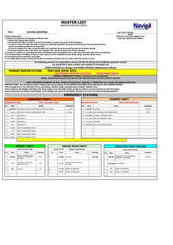 SOLAS Muster List and Emergency Procedures | PDF | Shipping | Water ...