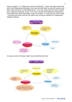 © Carol Vivyan 2009-2010      www.get.gg 
3 
mess up again", or "What's the point of anything?", which will make t