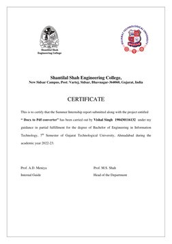 Shantilal Shah Engineering College, 
New Sidsar Campus, Post: Vartej, Sidsar, Bhavnagar-364060, Gujarat