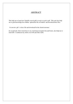 ABSTRACT 
                                                 
    
 
This help