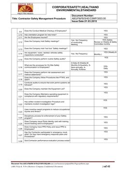 Contractor Pre-Qualification Checklist | PDF | Safety | Employment