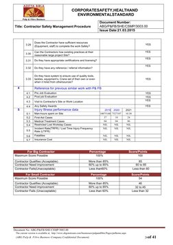 Contractor Pre-Qualification Checklist | PDF | Safety | Employment