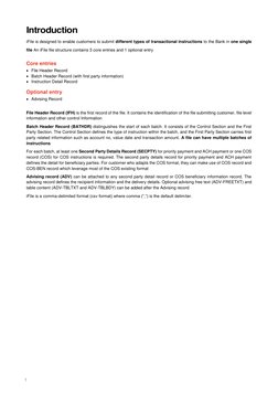 Introduction
iFile is designed to enable customers to submit different types of transactional instructions to the Bank in on