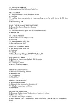 Scout Basic Training Command Scout Basic Commands and Drills | PDF | Foot | Scouting