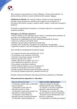 2
 
Para comenzar a interiorizarnos en el tema “Métodos y Técnicas de Enseñanza”, en 
primera instancia, debemos conocer la d