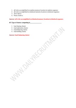 Distributed Computing Quiz Questions | PDF | Osi Model | Server (Computing)