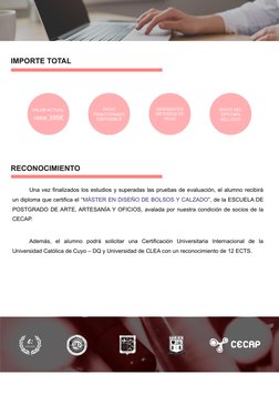 Una vez finalizados los estudios y superadas las pruebas de evaluación, el alumno recibirá 
un diploma que certifica el “MÁST