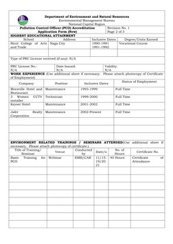 PCO Accreditation Application Form | PDF | Notary Public | Pollution