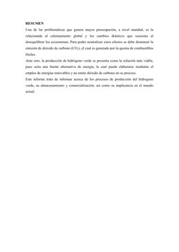 RESUMEN
Una de las problemáticas que genera mayor preocupación, a nivel mundial, es la
relacionada  al  calentamiento  global