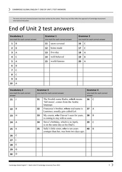 GE 7 Test Answers | PDF | English Language | Word
