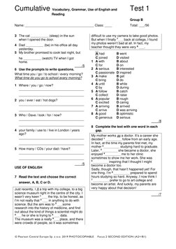 Focus 2 2ed Cumulative Test 1 Units1-2 GroupB | PDF | Mobile Technology ...