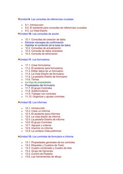 Unidad 9. Las consultas de referencias cruzadas

9.1. Introducción

9.2. El asistente para consultas de referencias cruzada