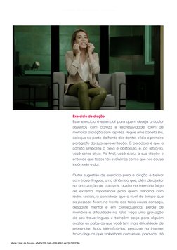 C A D E R N O  D E  A T I V A Ç Ã O  -  A U L A  2 6 6
Exercício de dicção
Esse exercício é essencial para quem deseja articu