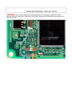 Denso NEC76F0038AGD ECU Connection Guide | PDF