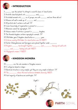 14) Phylogenetic means ? (NEET)
1) ______ was the earliest to attempt a scientific basis of classification.
2) Aristotle clas