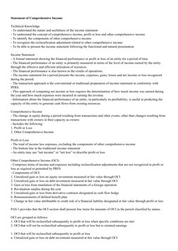 Components of Comprehensive Income | PDF | Income Statement | Income