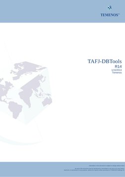 Tafj DB Tools User Guide | PDF | Command Line Interface | Boolean Data Type