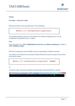 Tafj DB Tools User Guide | PDF | Command Line Interface | Boolean Data Type