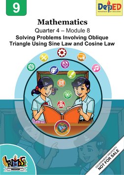 MATH 9 Q4 Module 8 Solving Problems Involving Oblique Triangle Using ...