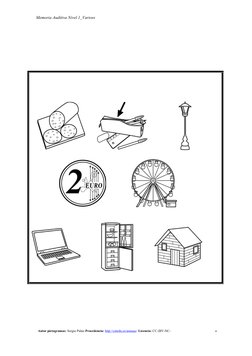 Memoria Auditiva Nivel 1_Varioss
Autor pictogramas: Sergio Palao Procedencia: http://catedu.es/arasaac/ Licencia: CC (BY-NC-