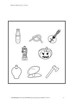 Memoria Auditiva Nivel 1_Varioss
Autor pictogramas: Sergio Palao Procedencia: http://catedu.es/arasaac/ Licencia: CC (BY-NC-