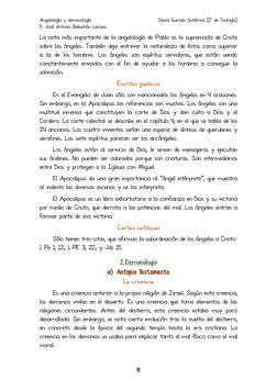 Angelología y demonología 
 
David Guirado Gutiérrez (2º de Teología) 
D. José Antonio Belinchón Lacasa 
11 
La nota más impo