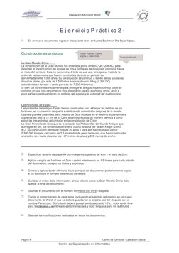 Operación Microsoft Word 
- E j e r ci ci o P r áct i co 2 - 
1) 
En un nuevo documento, ingresar el siguiente texto en fuent