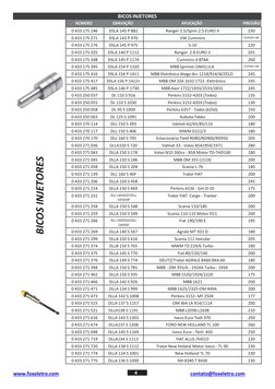 4 
www.foxeletro.com  (http://www.foxeletro.com/)
contato@foxeletro.com  (mailto:contato@foxeletro.com)
 
BICOS INJETORES
