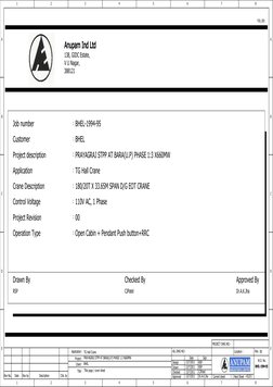 EOT Crane Electrical Wiring Diagram | PDF | Mains Electricity ...