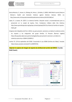 Evaluación Final 2022 – 20 - A                                      Página 4 
 
 
 
 
Comunicación Efectiva  
 
G