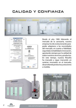 2
www.martechcorporation.com
Desde el año 1985 liderando el 
mercado de la carrocería, nuestra 
empresa ha ido evolucionando