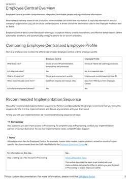 Employee Central Implementation Guide | PDF | Employment | Computing