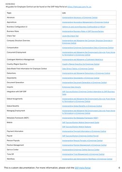 Employee Central Implementation Guide | PDF | Employment | Computing