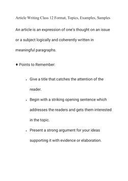 Article Writing | PDF | Healthy Diet | Obesity