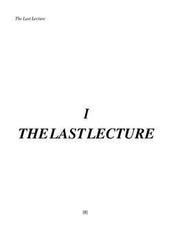 The Last Lecture by Randy Pausch | PDF