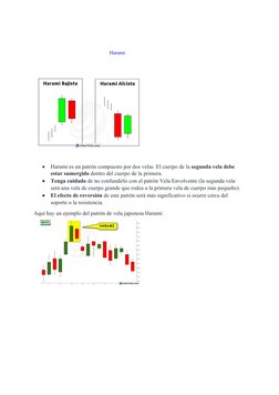 Harami
.

Harami es un patrón compuesto por dos ve