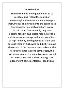 Meteorological Instruments Overview | PDF | Wind Speed | Atmospheric ...