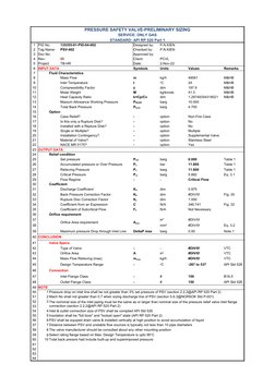 PSV Preliminary Sizing for Gas and Liquid | PDF | Valve | Pressure