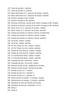 216 Tipos de acordes I -plantilla- 
217 Tipos de acordes II -plantilla- 
218 Blues dominante en F: opciones de escalas -model
