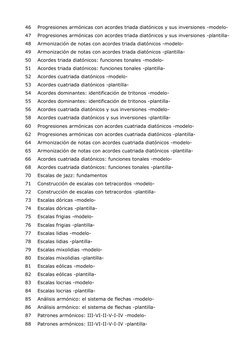 46 
Progresiones armónicas con acordes triada diatónicos y sus inversiones -modelo- 
47 
Progresiones armónicas con acordes t