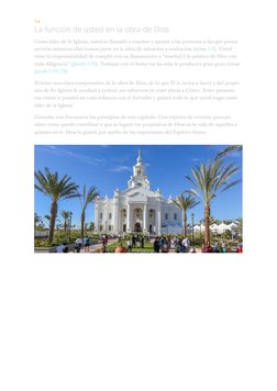 1.4
La función de usted en la obra de Dios
Como líder de la Iglesia, usted es llamado a enseñar y apoyar a las personas a las