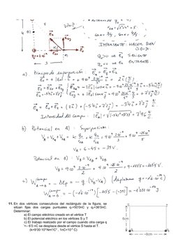 11. En dos vértices consecutivos del rectángulo de la figura, se
sitúan  fijas  dos  cargas  puntuales  q1=50’0nC