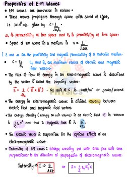 Class 12 Electromagnetic Waves Notes | PDF | Electromagnetic Radiation ...